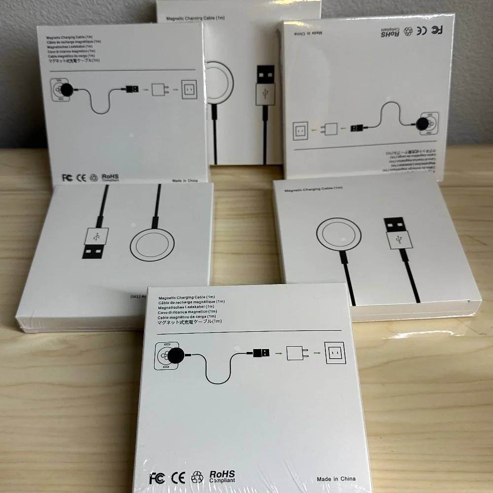 Apple Watch Magnetic Charging 1m Cable - White NIB.A Lot of 6PC